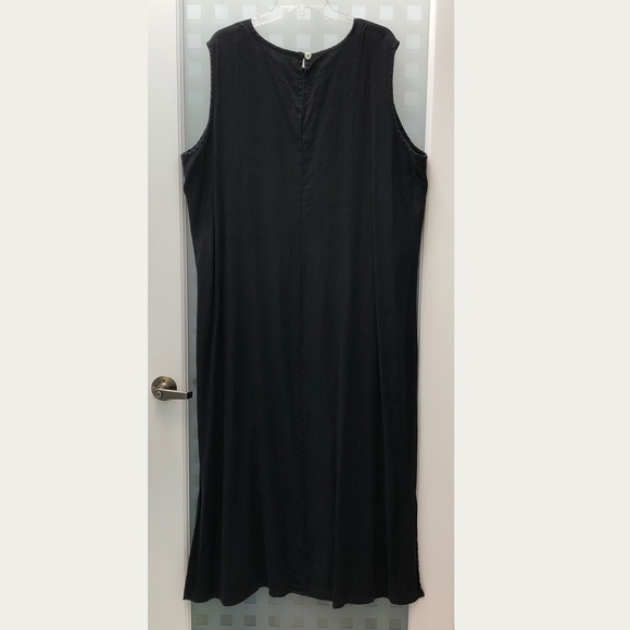 🎉2HP🎉 STUDIO EASE Linen A-Line Sleeveless Maxi Dress + Jacket Set, Vintage 24W - Picture 13 of 16